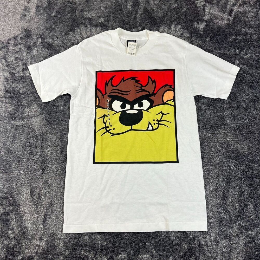 Vtg Warner Bros. Taz Looney Tunes Deadstock T-Shirt Single Stitch Sz S NWT